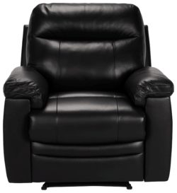 Collection - Paolo - Riser Recliner - Leather Chair - Black